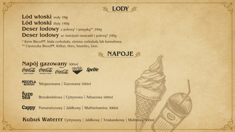 POD LIZAKIEM - LODY, NAPOJE 2026-03-19